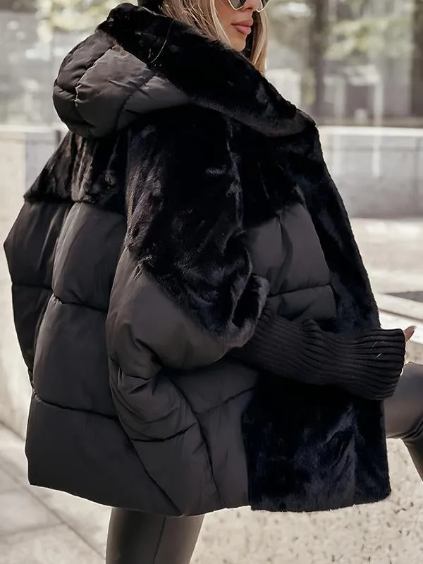 Lina™ | Doudoune oversize effet teddy