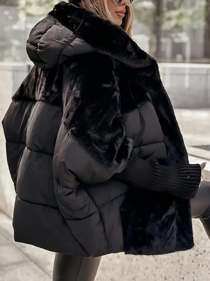 Lina™ | Doudoune oversize effet teddy