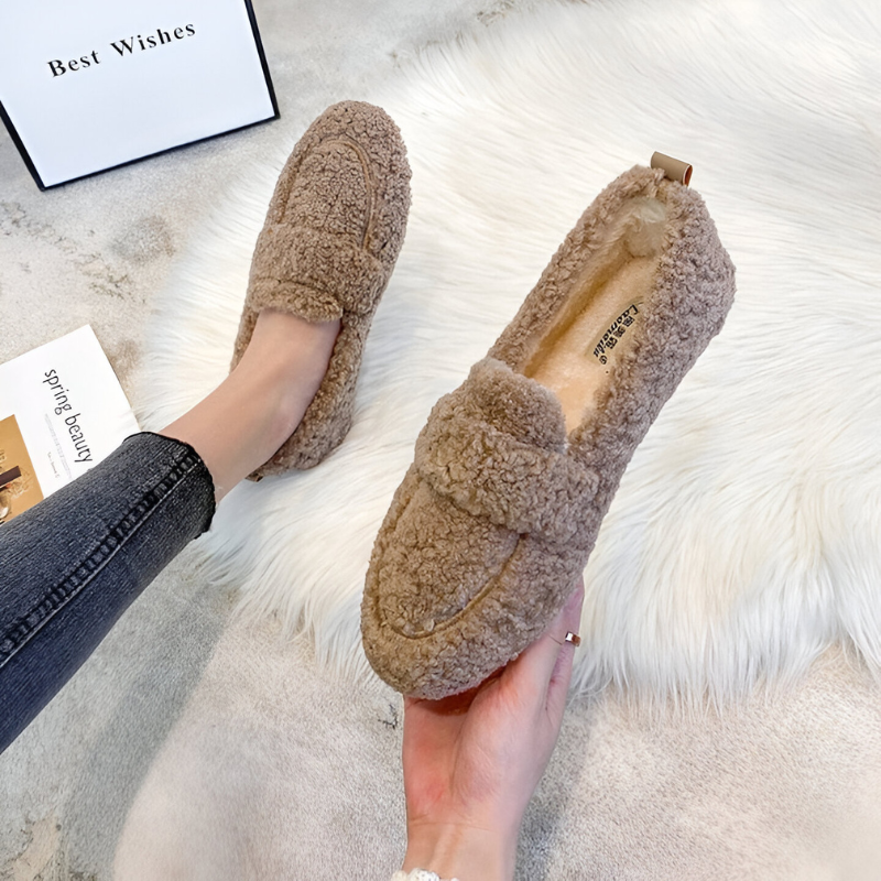 Nina™ | Mocassins chauds et confortables en laine de mouton