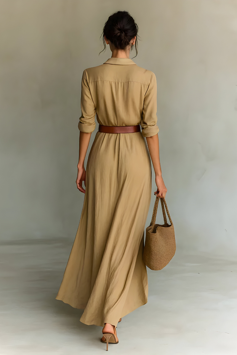 Julie™ | Robe portefeuille avec ceinture à la taille