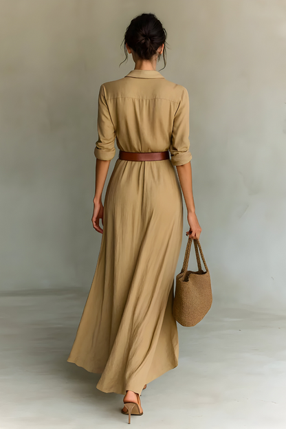 Julie™ | Robe portefeuille avec ceinture à la taille