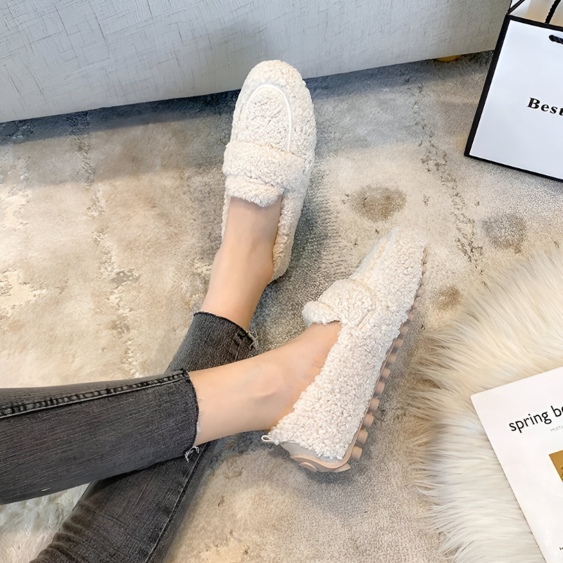 Nina™ | Mocassins chauds et confortables en laine de mouton