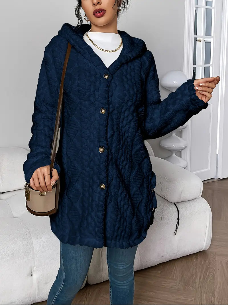 Lisa™ | Manteau teddy chaud à capuche