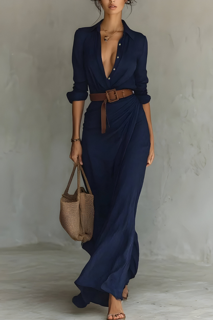 Julie™ | Robe portefeuille avec ceinture à la taille