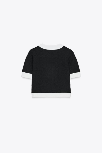 Sophia™ | Ensemble Élégant Noir et Blanc