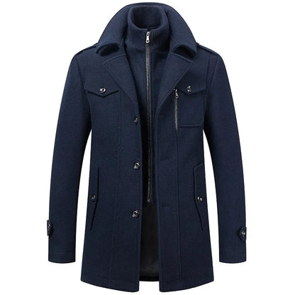 Bruno™ | Manteau D’Hiver Élégant Avec Fermeture Éclair & Boutons