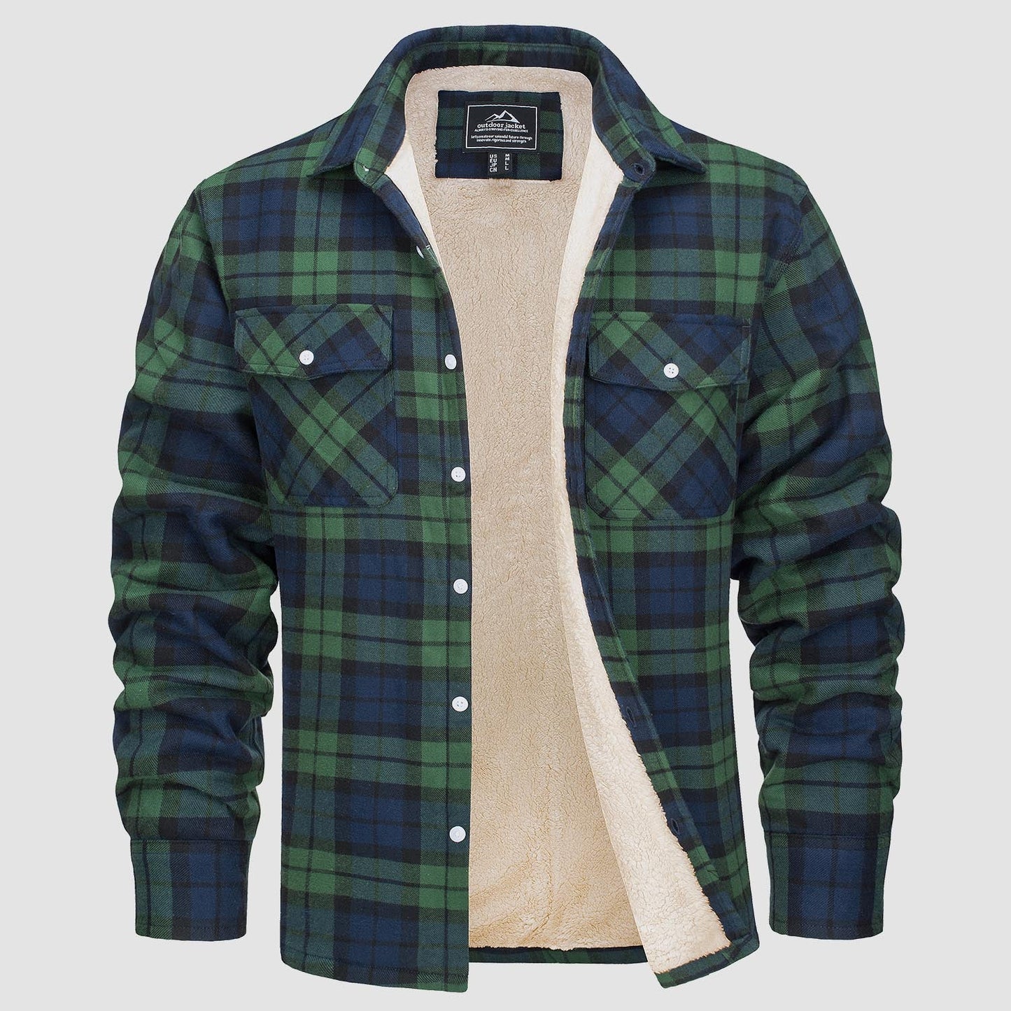 Arvid™ | Chemise-veste à carreaux doublée