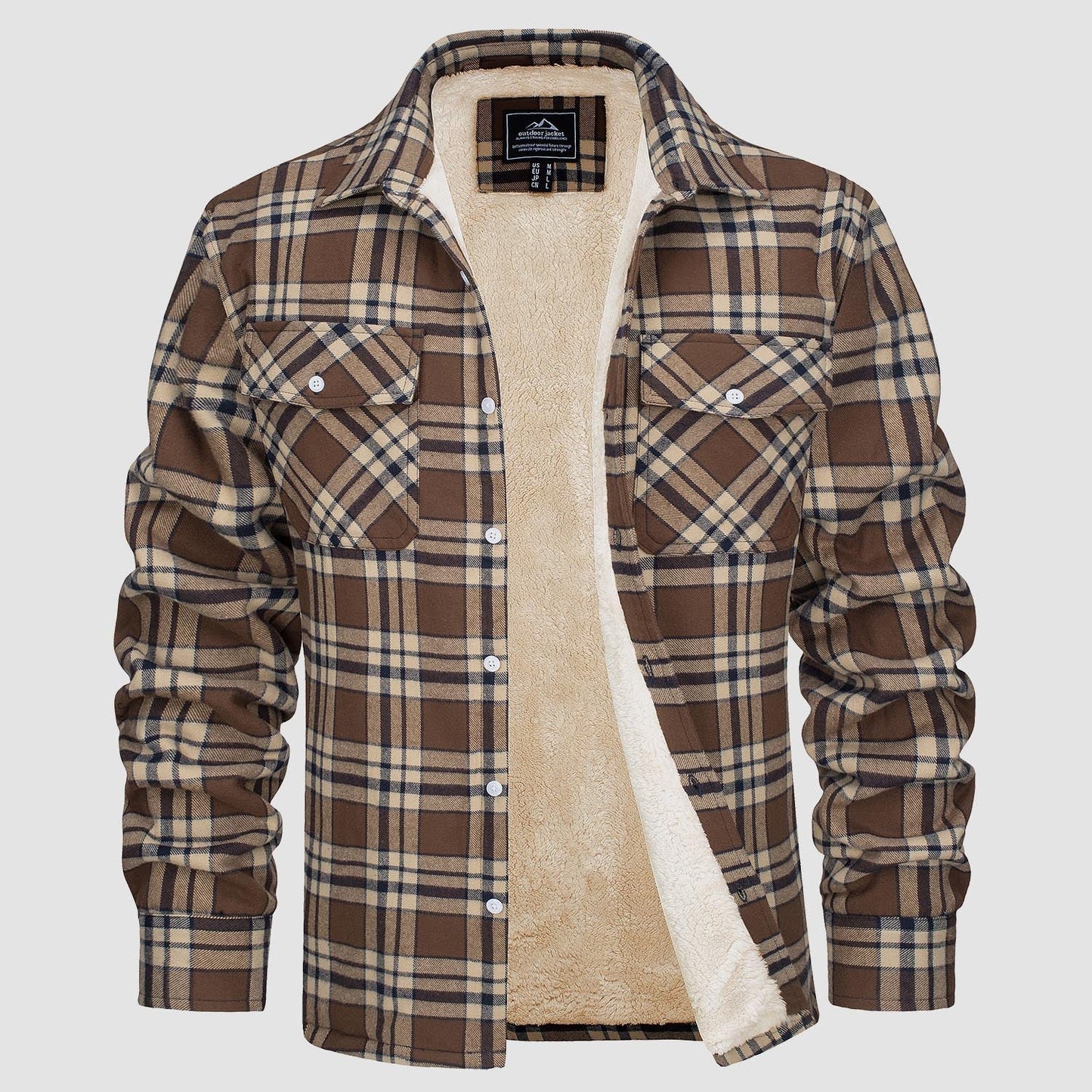 Arvid™ | Chemise-veste à carreaux doublée