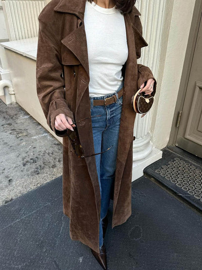 Frejas™ | Trench-coat en suédine imitation