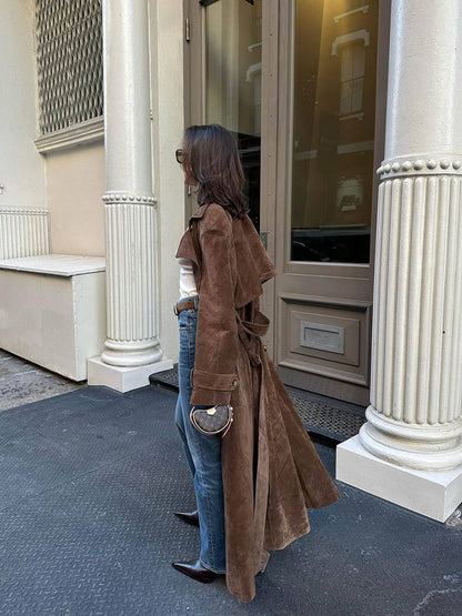 Frejas™ | Trench-coat en suédine imitation