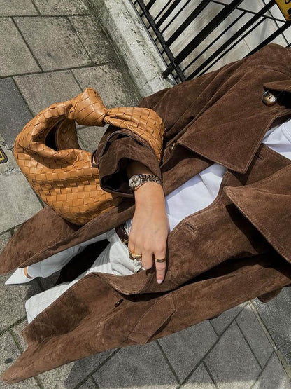 Frejas™ | Trench-coat en suédine imitation