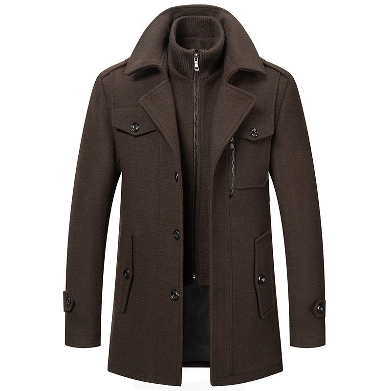 Bruno™ | Manteau D’Hiver Élégant Avec Fermeture Éclair & Boutons