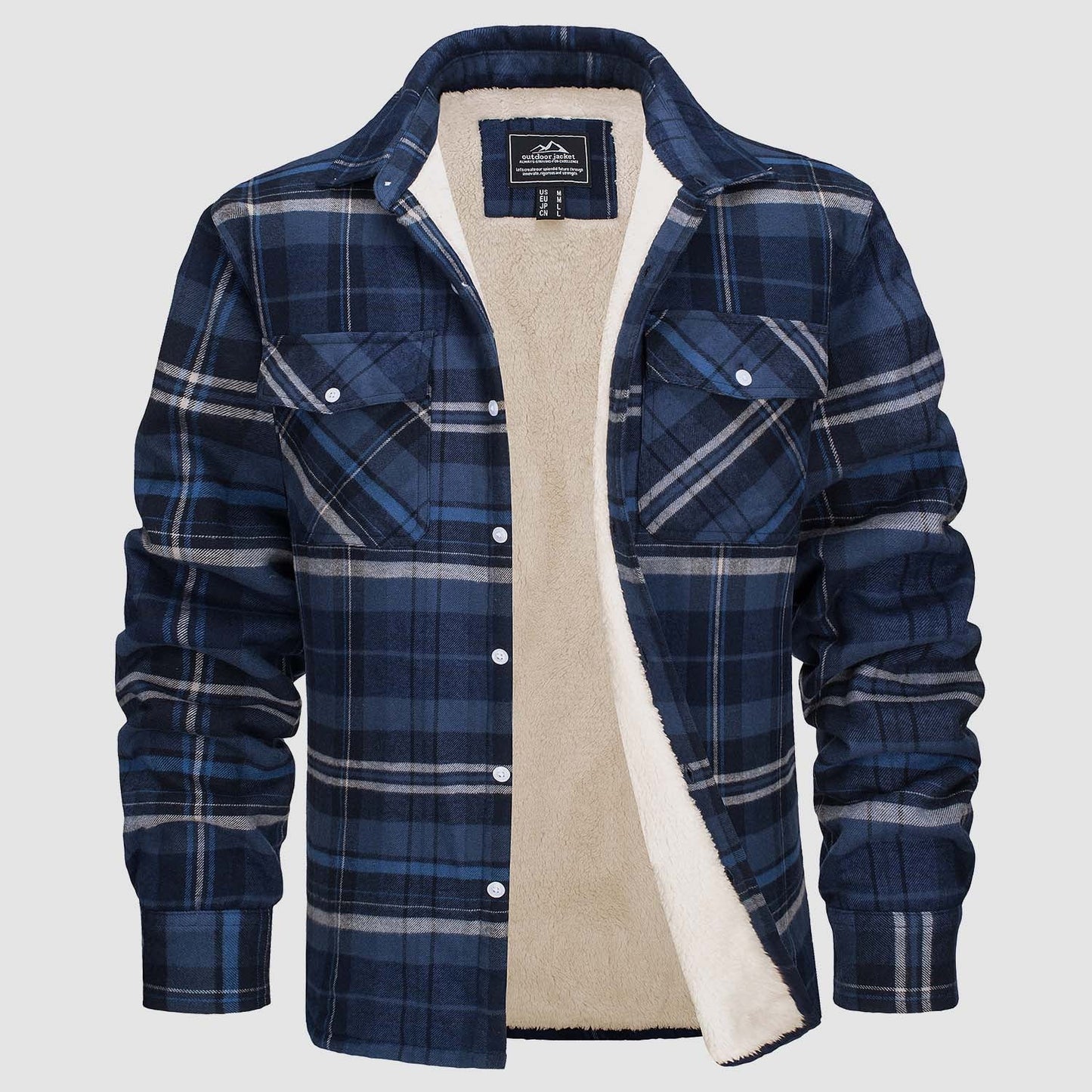 Arvid™ | Chemise-veste à carreaux doublée