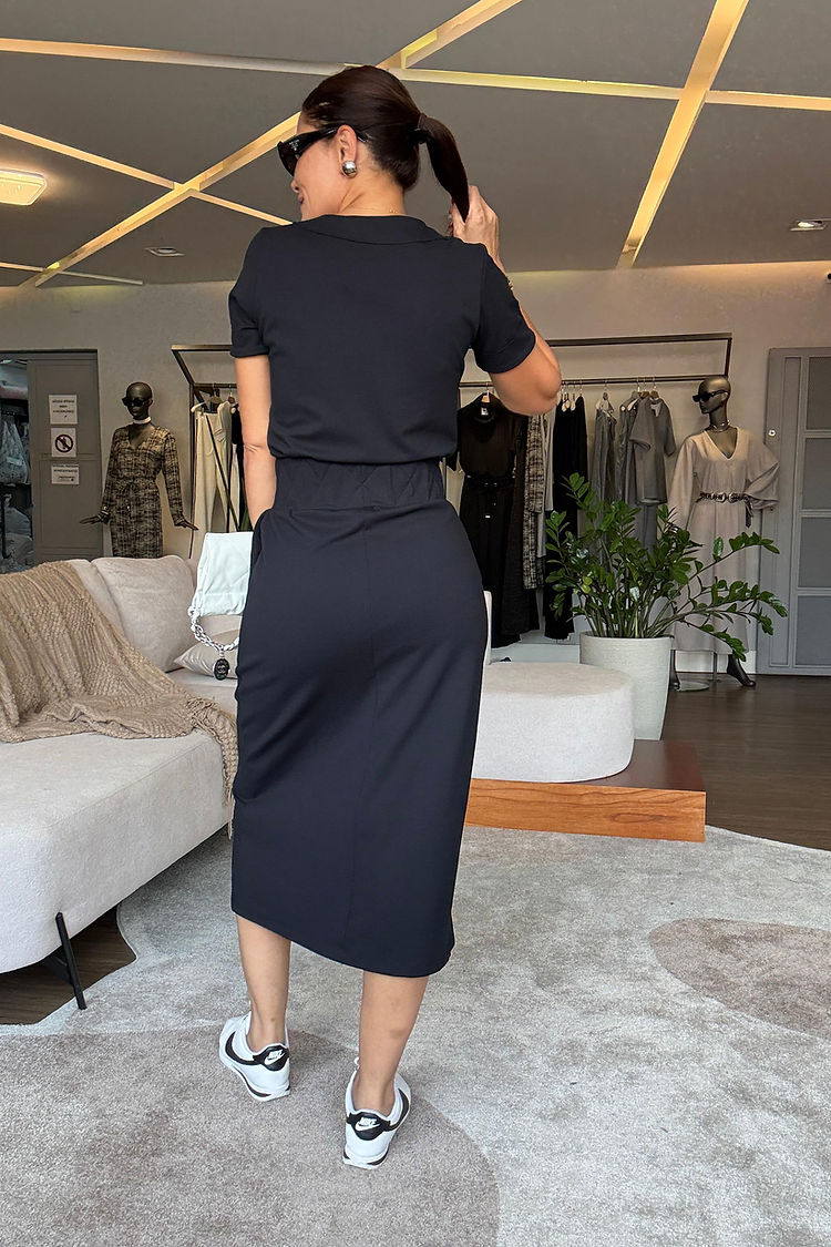 Jacqueline™ | Haut à col en V élégant et jupe