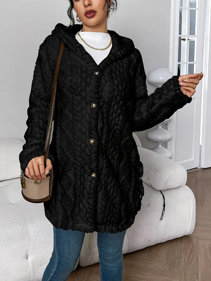 Lisa™ | Manteau teddy chaud à capuche