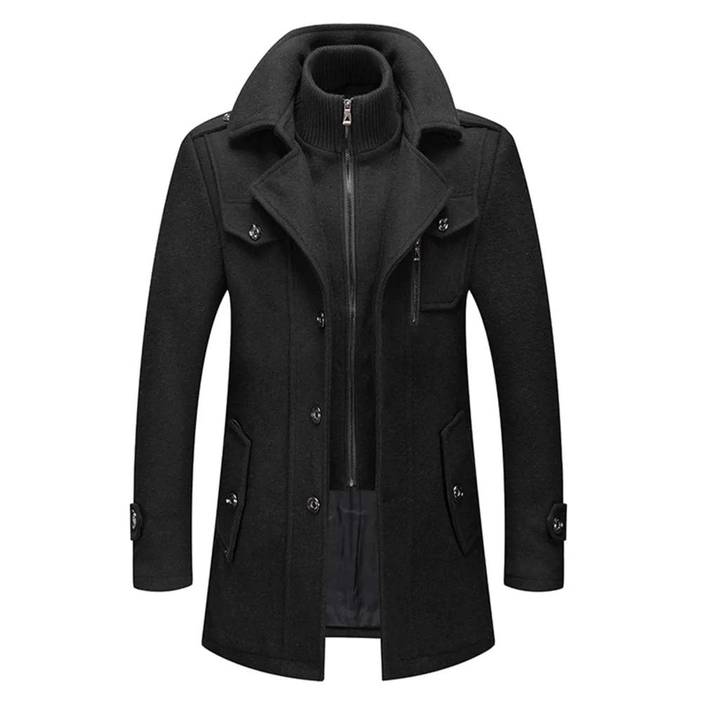Bruno™ | Manteau D’Hiver Élégant Avec Fermeture Éclair & Boutons