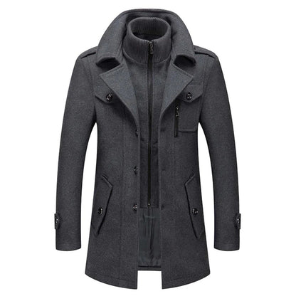 Bruno™ | Manteau D’Hiver Élégant Avec Fermeture Éclair & Boutons