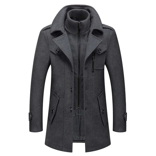 Bruno™ | Manteau D’Hiver Élégant Avec Fermeture Éclair & Boutons