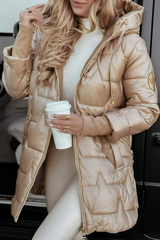 Astrid™ | Élégant manteau d'hiver à capuche et doublure