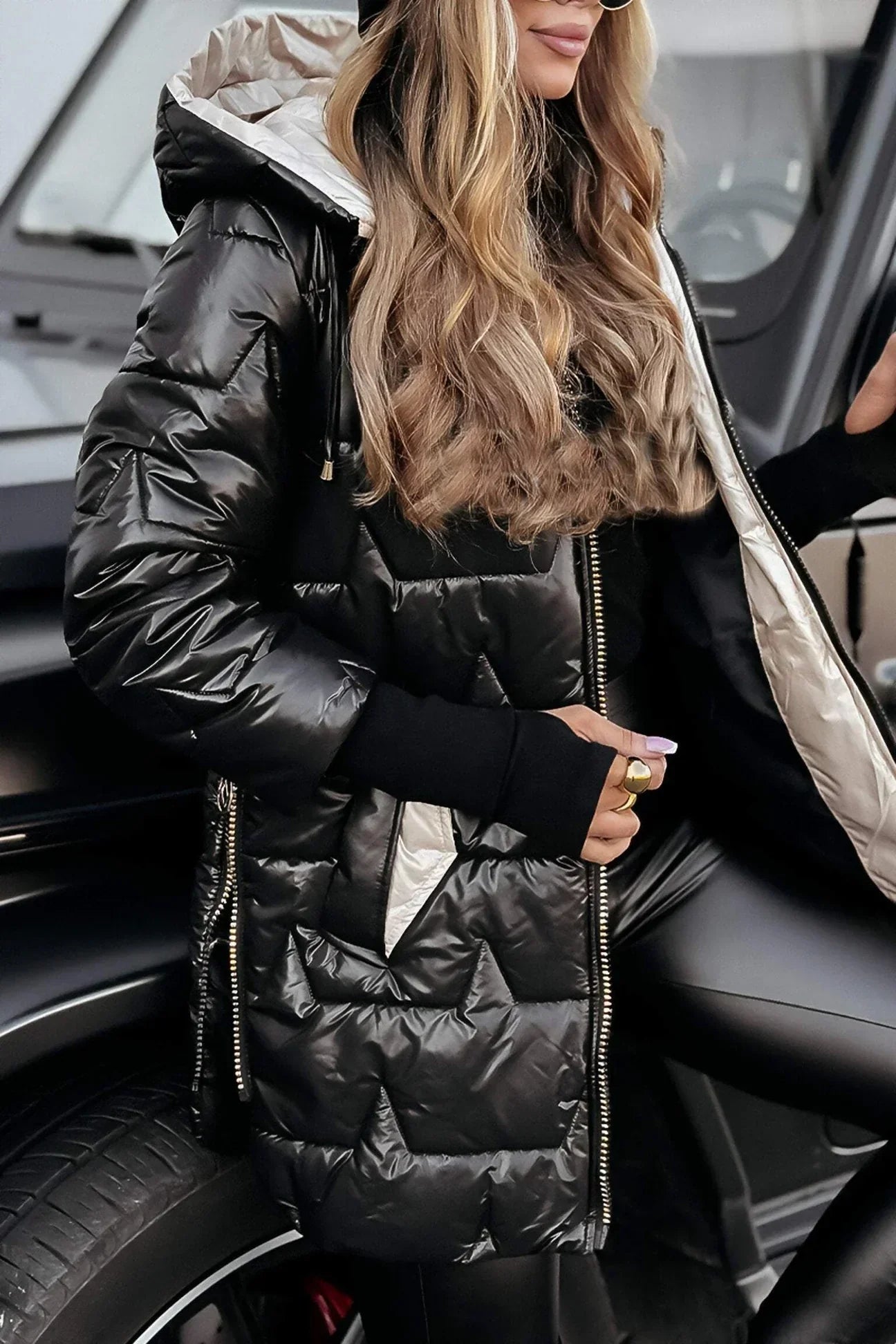 Astrid™ | Élégant manteau d'hiver à capuche et doublure