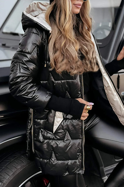 Astrid™ | Élégant manteau d'hiver à capuche et doublure