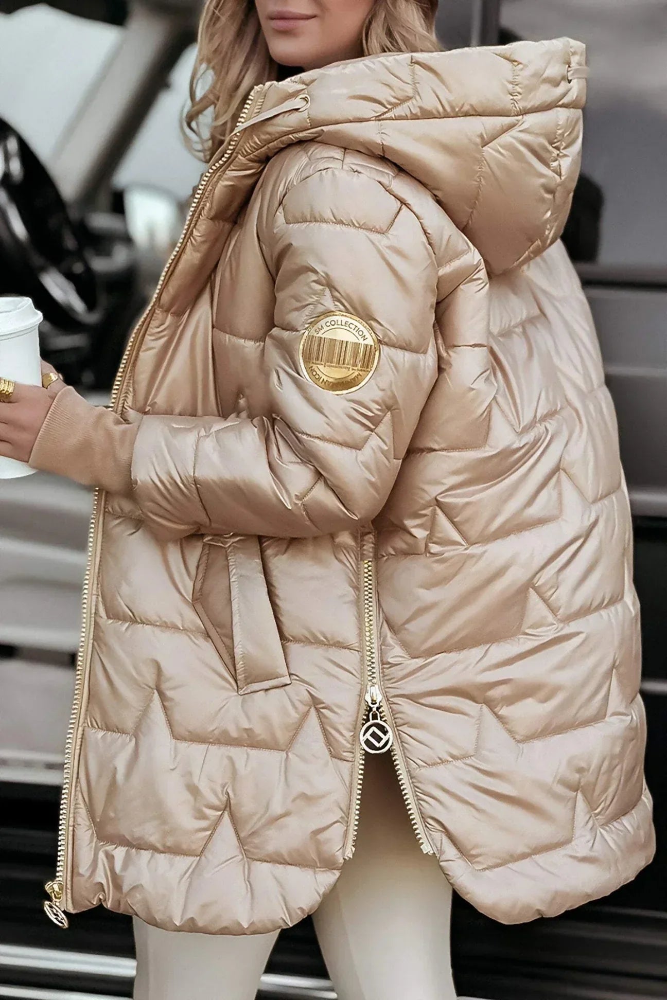 Astrid™ | Élégant manteau d'hiver à capuche et doublure