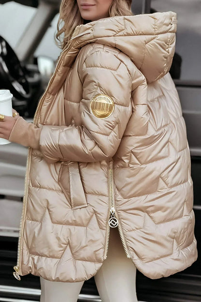 Astrid™ | Élégant manteau d'hiver à capuche et doublure